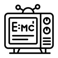 An icon design of physics formula vector