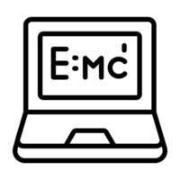 An icon design of physics formula vector