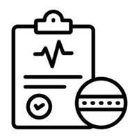 Trendy design of heart report vector