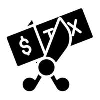An icon design of deduction vector