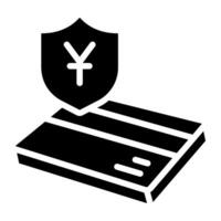 A trendy design icon of secure payment vector