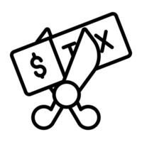 An icon design of deduction vector