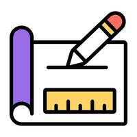 A unique design icon of drafting vector