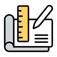 A unique design icon of drafting vector
