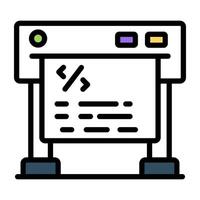 Premium download icon of coding vector