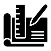 A unique design icon of drafting vector