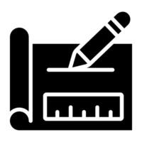 A unique design icon of drafting vector