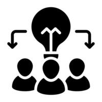 An icon design of creative team vector