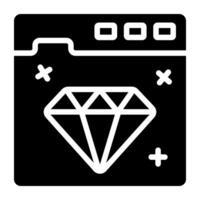 Trendy design icon of premium website vector