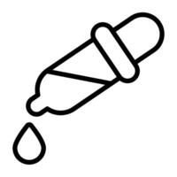 A unique design icon of dropper vector