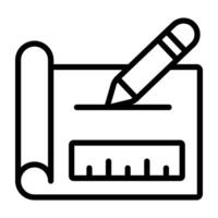A unique design icon of drafting vector