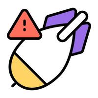 Creative design icon of ddos attack vector