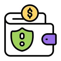Premium design icon of secure payment vector