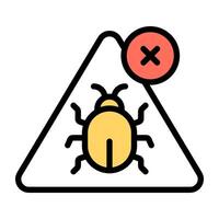An icon design of malware vector