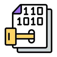 A beautiful design icon of binary code vector
