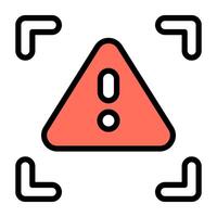 An icon design of warning vector