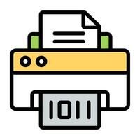 Perfect design icon of printer vector