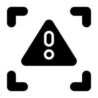 An icon design of warning vector