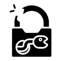 Creative design icon of lock open vector