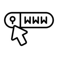 Search, view, find, click, cursor vector