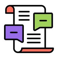 Modern design icon of chatting vector