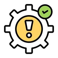Creative design icon of risk management vector