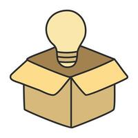 Modern design icon of think outside the box vector