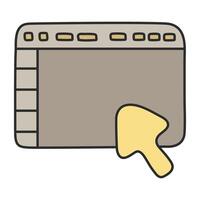 Creative design icon of cursor arrow vector