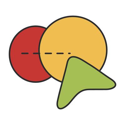 Shape builder tool icon in editable design