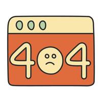 A creative design of error 404 vector