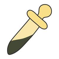 A unique design icon of dropper vector