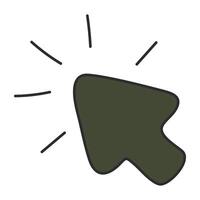 Creative design icon of cursor arrow vector