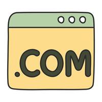 An icon design of web domain vector