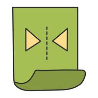 A colored design icon of reflect tool vector