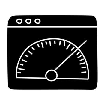 Modern design icon of web speed optimization vector