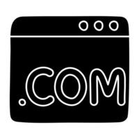 An icon design of web domain vector