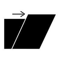 A unique design icon of folder transfer vector
