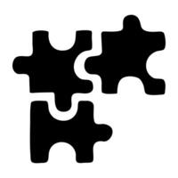 An icon design of problem solving vector