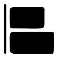 An editable design icon of layers vector
