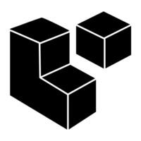 Modern design icon of building blocks vector