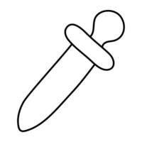 A unique design icon of dropper vector