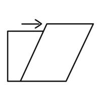 A unique design icon of folder transfer vector