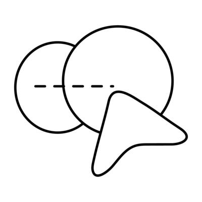 Shape builder tool icon in editable design