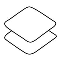 An editable design icon of layers vector