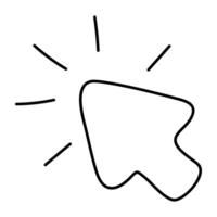 Creative design icon of cursor arrow vector