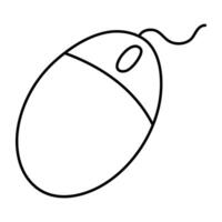 A flat design icon of mouse vector