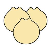 Editable design icon of dim sum vector