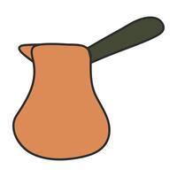 Trendy design icon of cezve vector