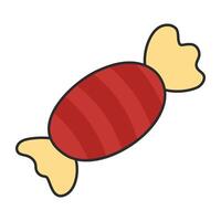 A unique design icon of wrapped toffee vector