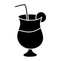Lemonade icon, editable vector
